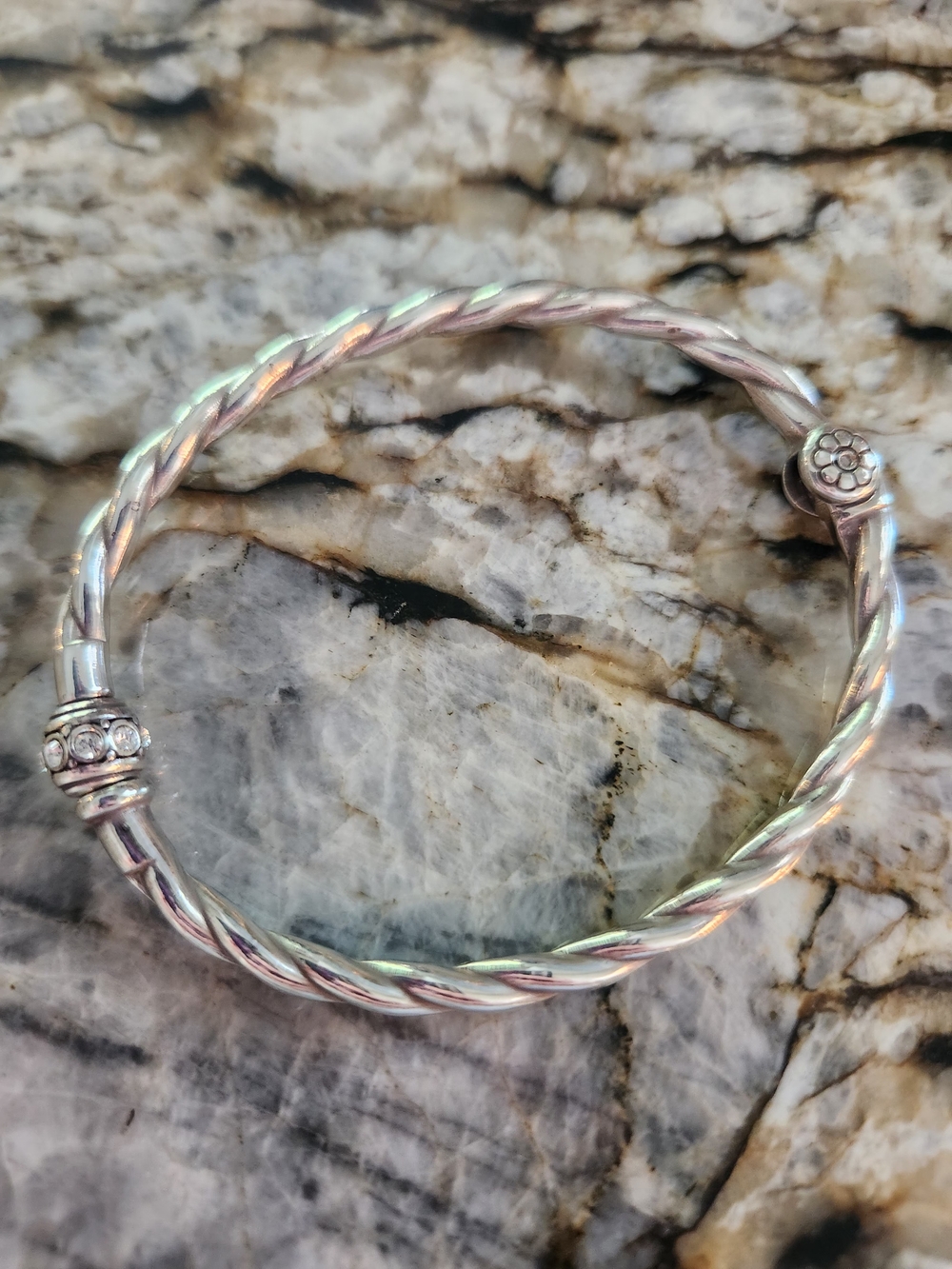Brighton "Charming" Hinged Bangle Charm Bracelet